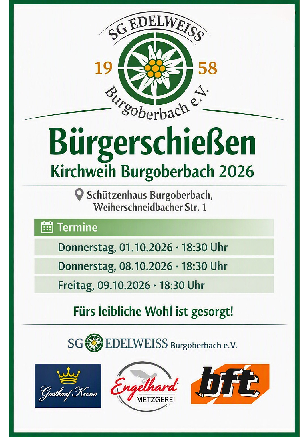 Bürgerschießen 2026