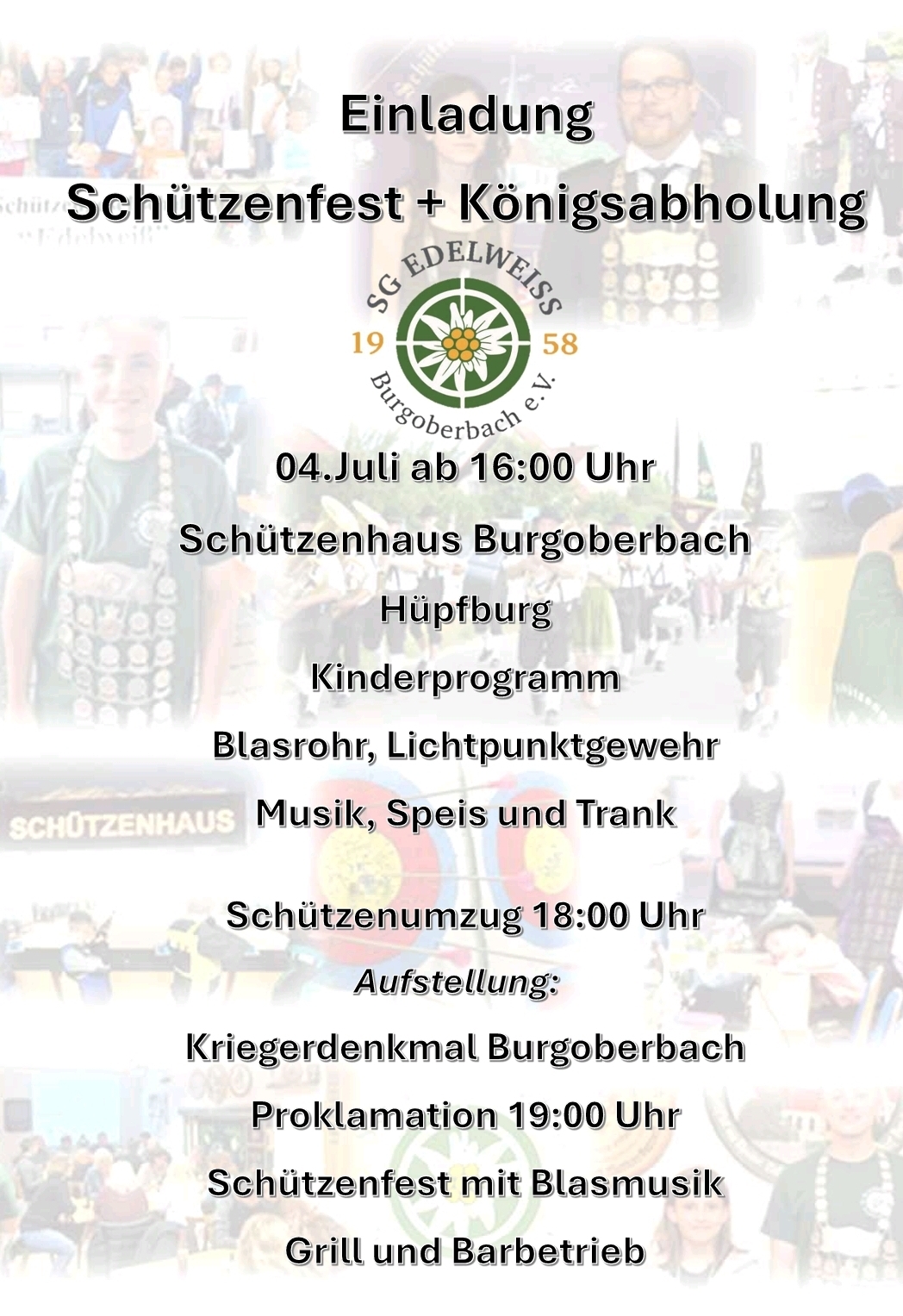 Programm an der Königsabholung